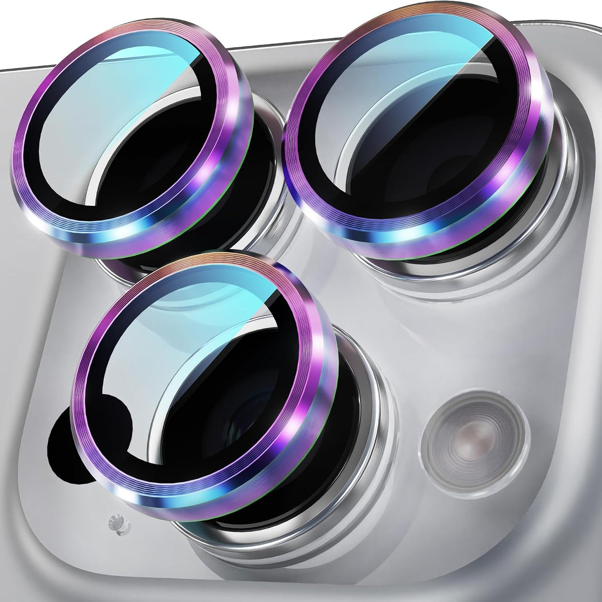 YWXTW Camera Lens Protector for iPhone 17 Pro/iPhone 17 Pro Max, [1 Step Installation Tray] Tempered Glass Screen Protector Metal Individual Camera Cover Accessories Case Friendly (Cosmic Orange)